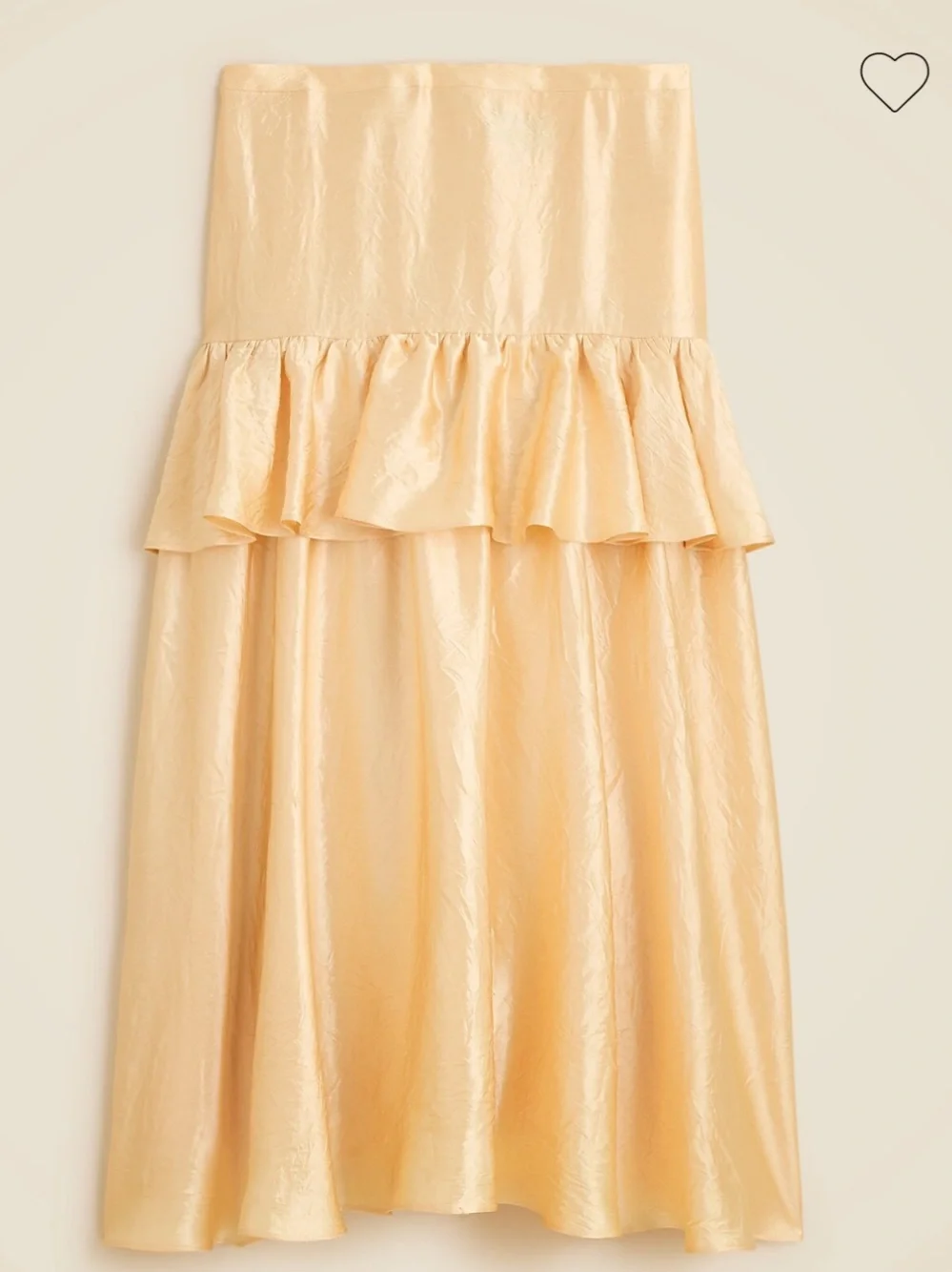 NWT J Crew Collection ruffle-tier midi skirt Size 4
